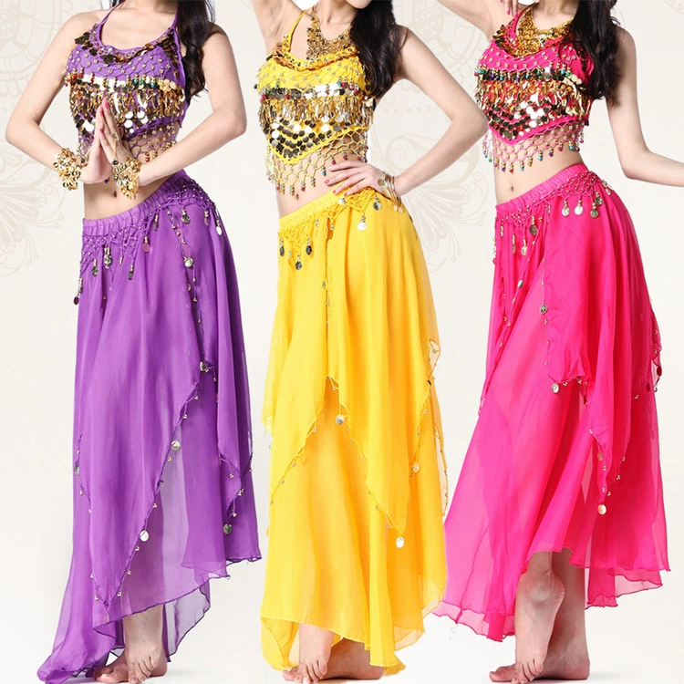 Костюм для танца живота Индийский танцевальный костюм для выступления танец живота Перцовый костюм фестиваль костюм для выступления с пайетками