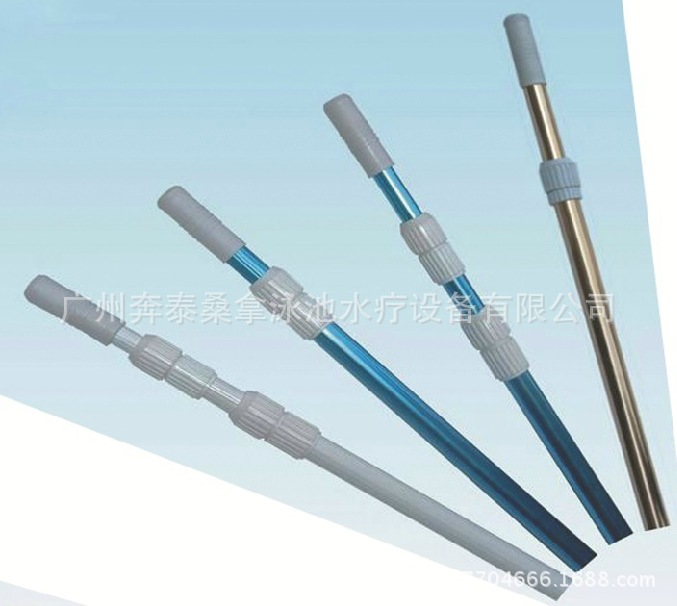 泳池伸缩杆 救生杆 泳池清洁用品2X180cm波纹铝杆0.8mm壁厚6338