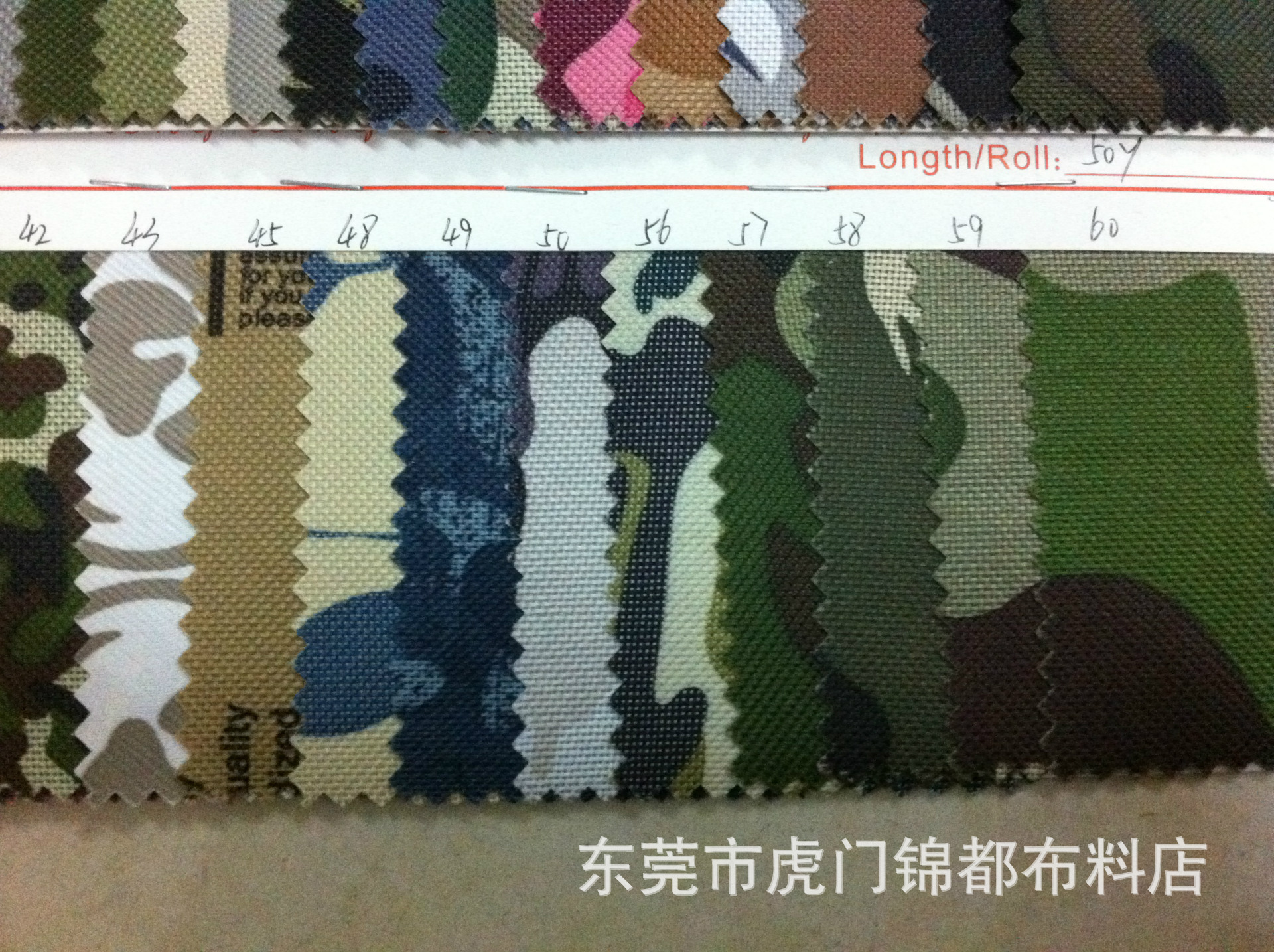 现货供应各个颜色600D迷彩布耐用多用途防水帐篷印花