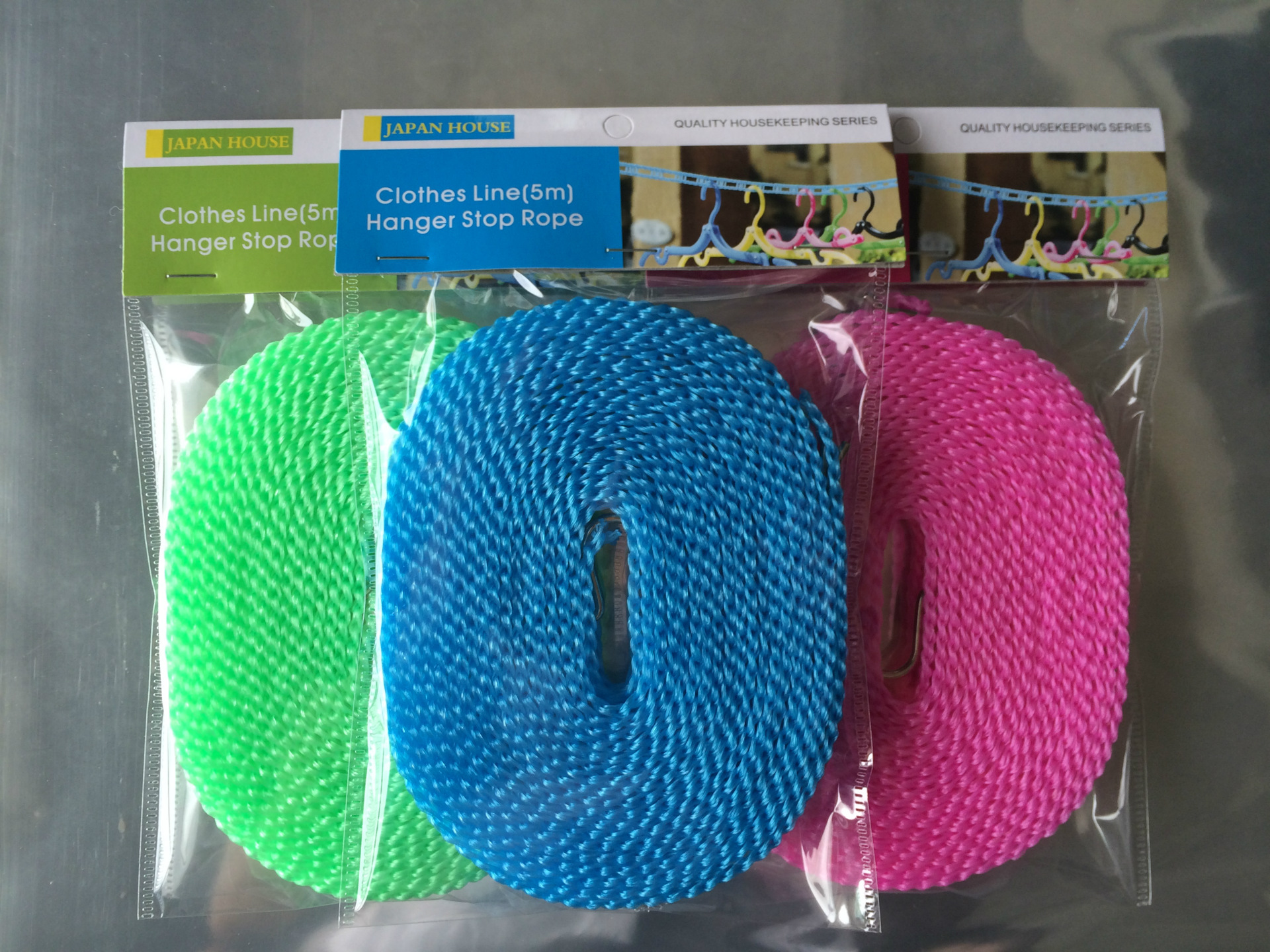 专业生产5米防滑防风晾衣绳日用品栅栏式晒衣绳厂家家居用品批发|ru