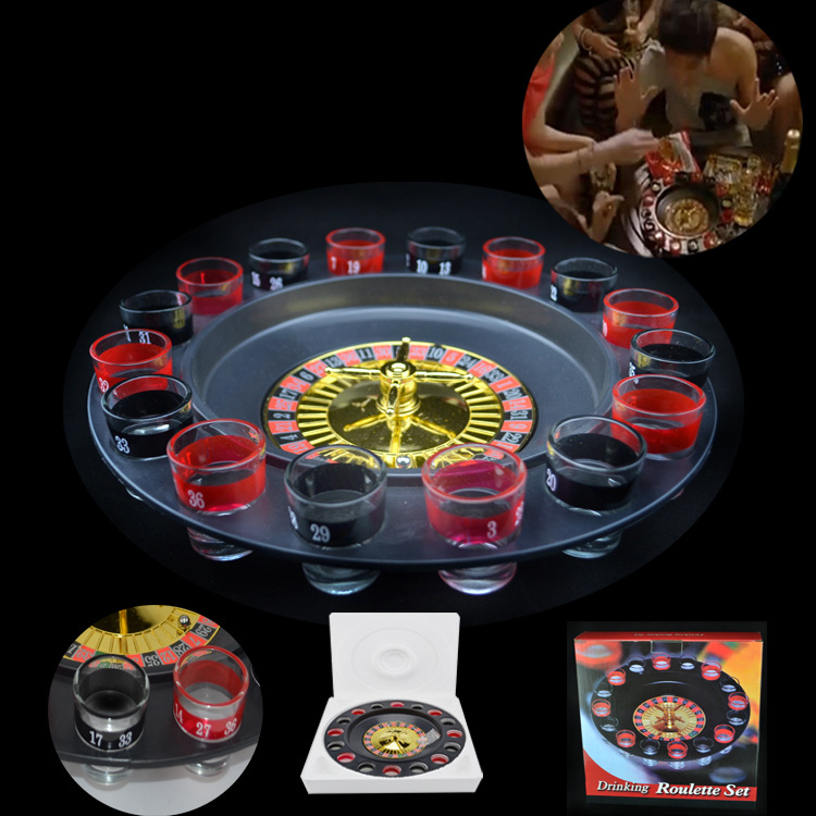 16 Cup lucky Roulette entertainment turntable Wine game Around music Bar Supplies Foreign trade Selling Boutique