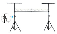 威大 专业双层龙门手摇调节高度舞台演出灯光支架 WD-733B