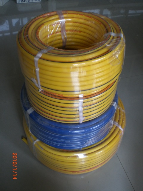 供应大津PVC编织高压黄管