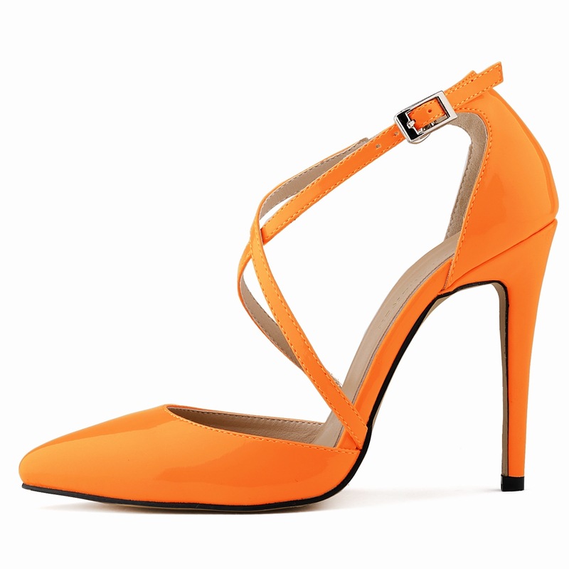 302-12, new fashion trend, super high and thin women's single leather shoes brand.