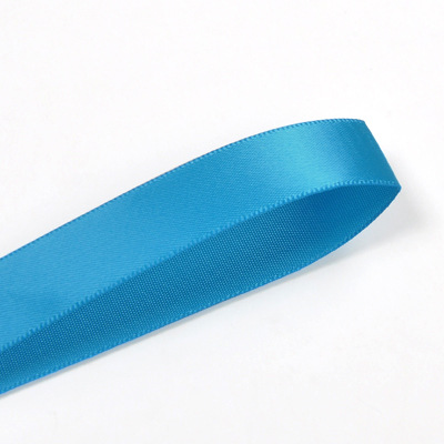 Yao Ming cinta al por mayor de doble cara cinta de satén de poliéster accesorios de bricolaje 100mm serie Azul 352-374