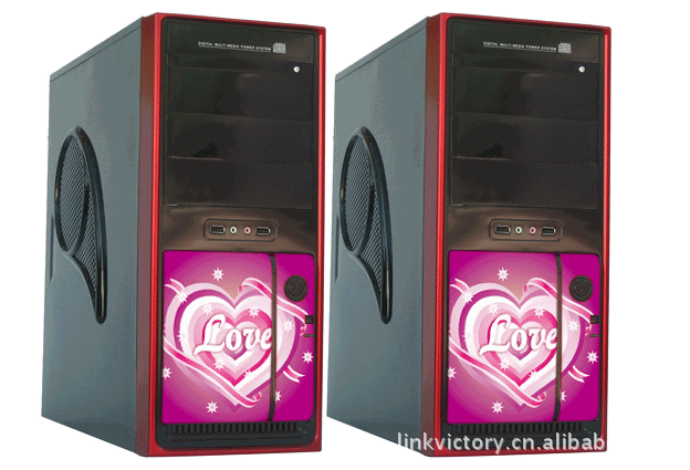 3D电脑机箱光栅贴 三维立体电脑贴 机箱贴纸 PVC不干贴贴纸定制