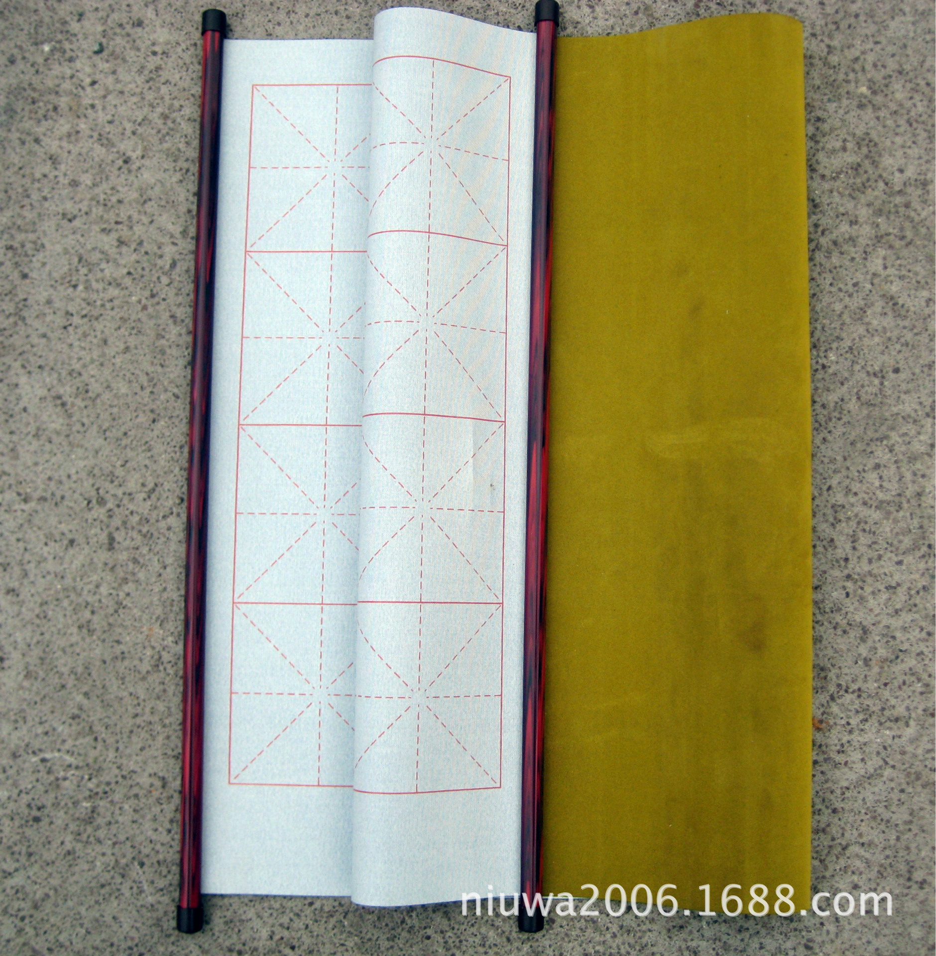 厂家直销批发10毫米正方形水写布挂轴 水写布挂杆 水写布卷轴