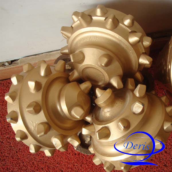 190mm 水井三牙轮钻头 镶齿IADC517 中软地层