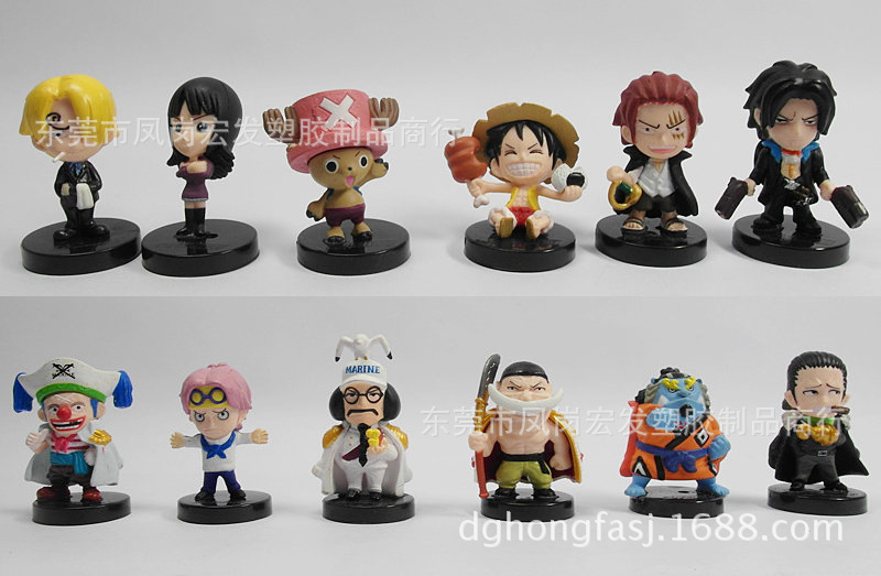 海賊王底座公仔玩具001