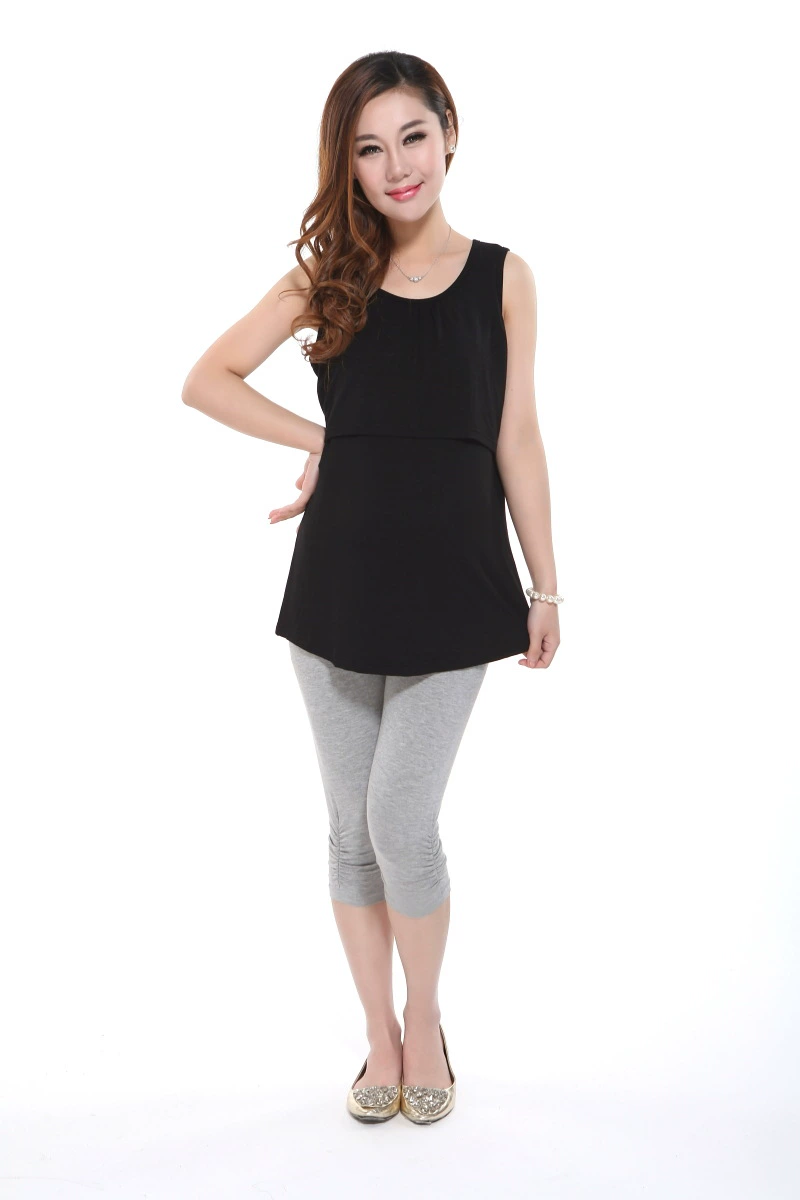 Жилет для кормления грудью Слинг из чистого хлопка Бюстгальтер без ношения Тонкий жилет для беременных Топ для беременных женщин для выхода на улицу Послеродовое кормление грудью