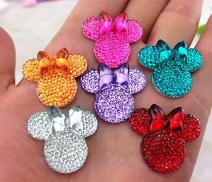 Оптовая Продажа бантом детское дыхание звезда мышь голова DIY мобильный телефон Красота одежда аксессуары для волос материал пакет 25*28 мм