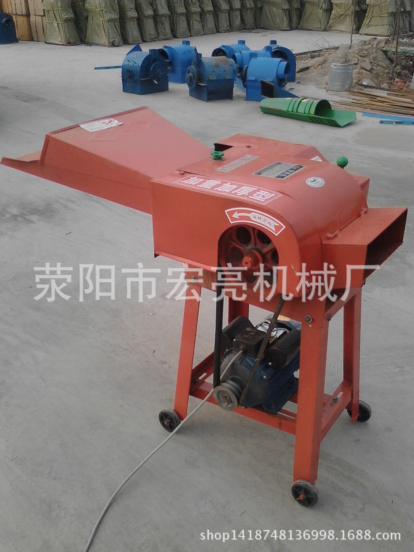 厂家直销养殖设备牛羊饲料青贮秸秆小型多功能钢板铡草加厚型|ms