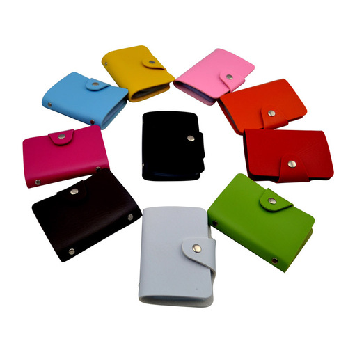 Factory Customized Card Holder with Printing for Taobao Gifts, Anti-Magnetic, Multi-Card Slots, 24 Card Slots, Advertising Card Holder for Wholesale