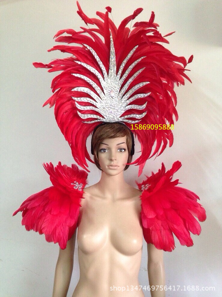 舞臺表演羽毛裝飾