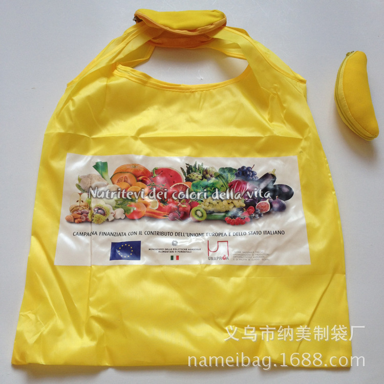 Large Department Store Supermarket Festival Promotional Gift Shopping Bag Mango Folding Shopping Handbag Environmental Bag