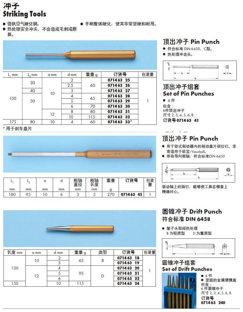 伍尔特 冲子及组套