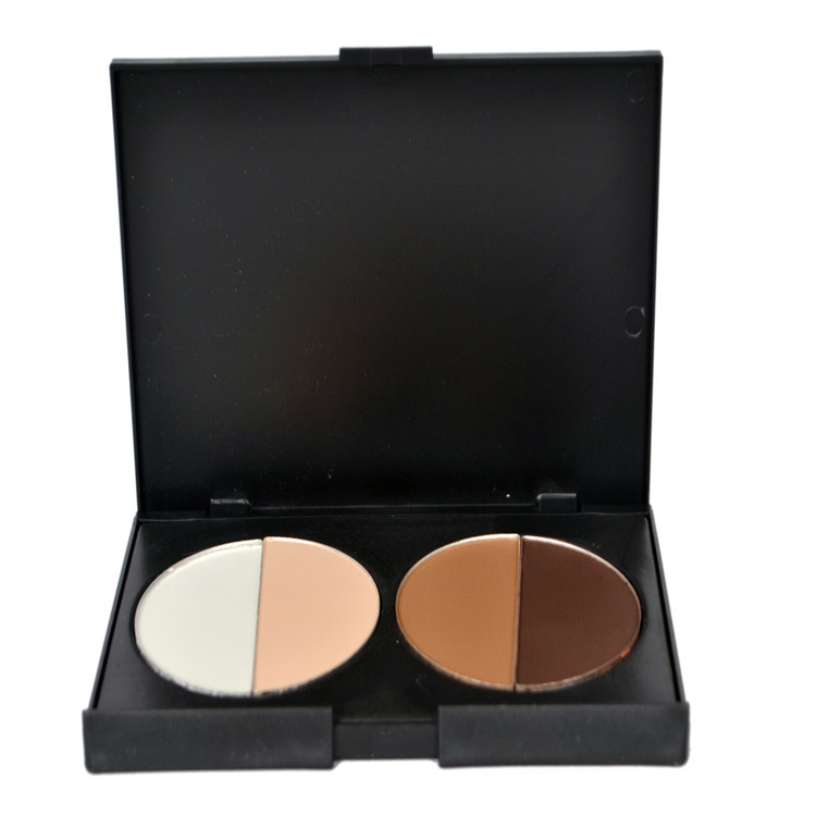 工厂直供4色修容粉定妆修颜粉控油遮瑕立体持久彩妆粉底oem代工|ru