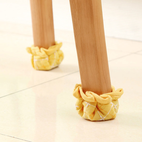 Venta al por mayor Yachao tela engrosada muebles mesa de comedor silla pie cubierta Mesa silla taburete mesa y silla pie pad 4 Pack