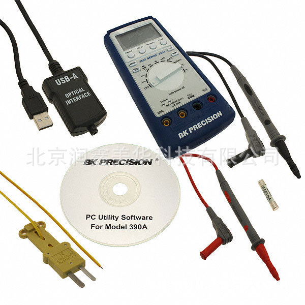 供B&K Precision测试测量万用表BK390A数字手持型显示LCD条码图形