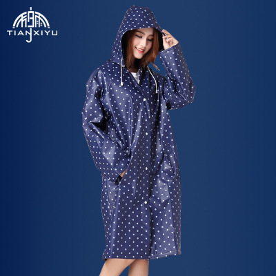 时尚雨衣批发第三代EVA加厚雨衣成人雨披连体蓝色红色