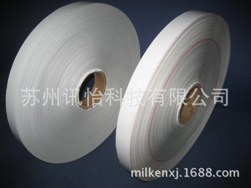 万源市印制无残胶条码PE带厂-R胶标签70*9MM*10K/ROLL电热器苏州