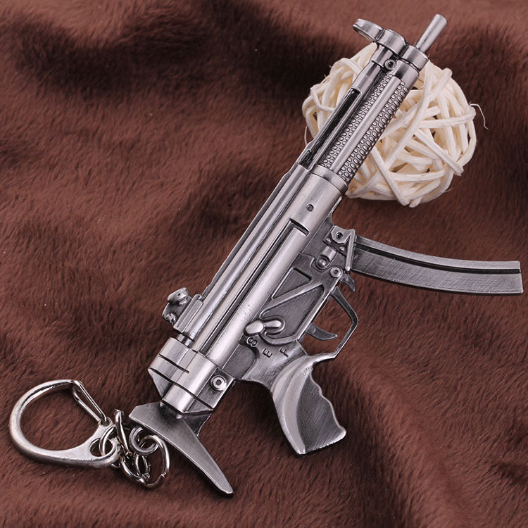 动漫游戏模型枪模型挂件钥匙扣MP5外贸速卖通热销批发dm1175