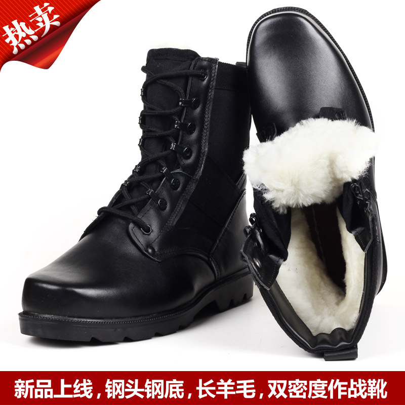 Super Popularity Density Steel head Combat boots Boots man Fireproof Stab prevention Wool boots Boots