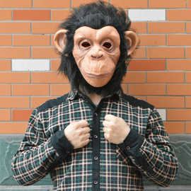 万圣节演出面具大耳金刚猩猩面具舞会面具猴子面具大猩猩头套