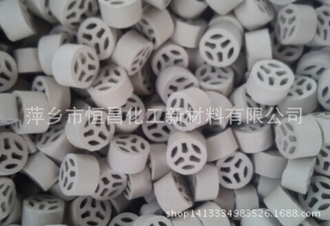 萍乡恒昌化工新材料陶瓷扁环填料 脱硫专用陶瓷填料
