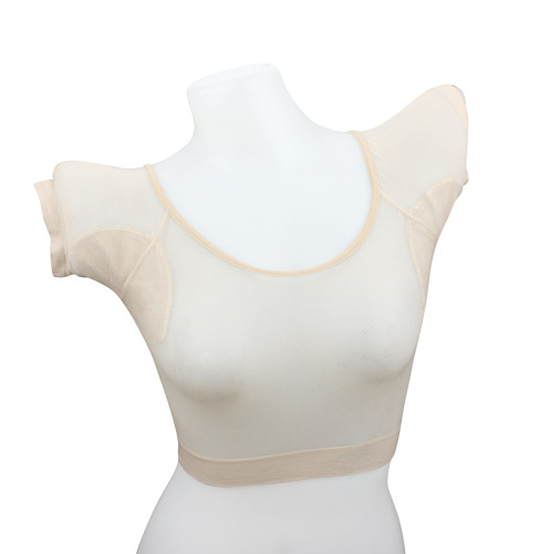 Merry chacha lightweight underarm sweat-absorbent underwear (half-length) with sweat-absorbent pads and sweat-absorbent short-sleeves-W020