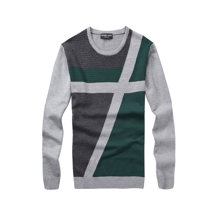 2015新款男式毛线衣韩版修身春秋季适用圆领毛衣厂家正品清仓秒杀|ru