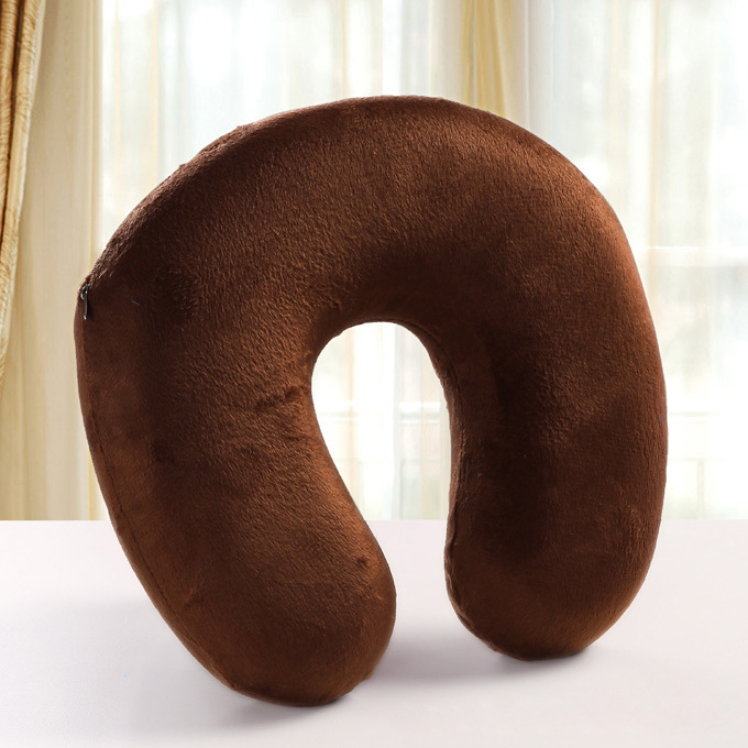 Portable U Shape Massage Memory Foam Pillow,Zero Stress Healthy U Neck