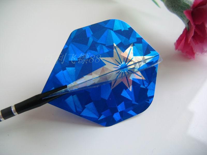 紫荊花反光鐳射飛镖翼 飛镖針 飛镖配件 飛镖盤 飛镖靶 可批發