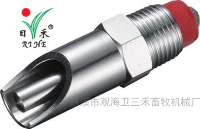 六角型不锈钢鸭嘴式带滤网可调水位大猪饮水器猪水嘴