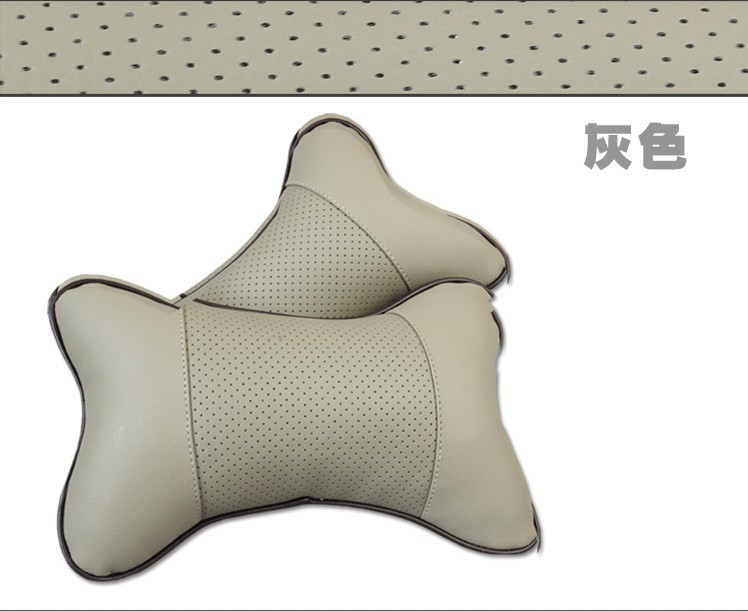 DANIPI 머리 받침 자동차 목 베개 가죽 머리 받침 대나무 숯 가죽 머리 받침 자동차 머리 받침 큰 크기