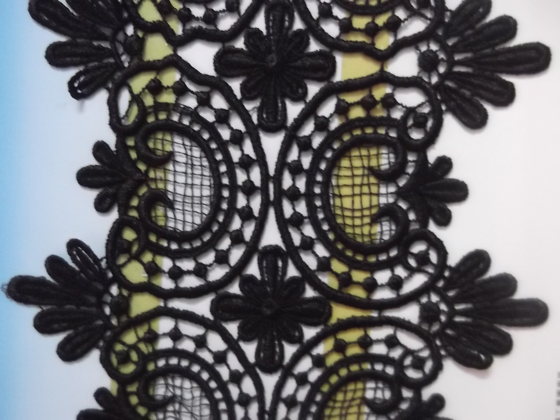 环保染色 大波浪裙摆水溶刺绣牛奶丝花边宽度 辅料批发