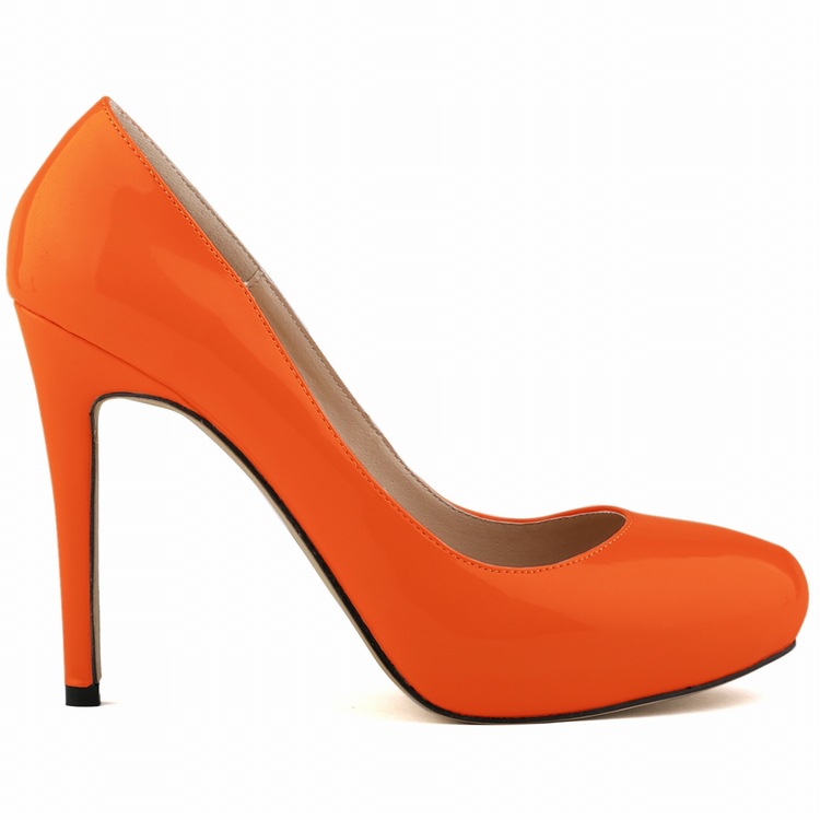 806-2 Fashionable, elegant, professional, wild, high heeled, comfortable, lacquer, shallow, pointed, ladies' shoes.