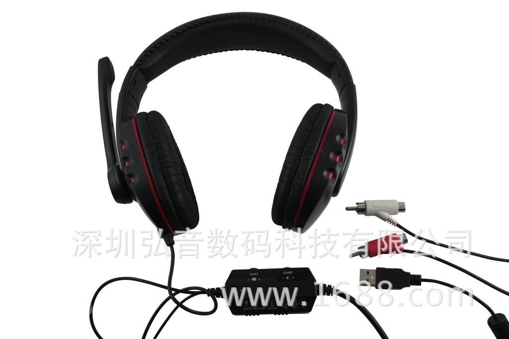 PC PS3立體聲遊戲機有線耳機