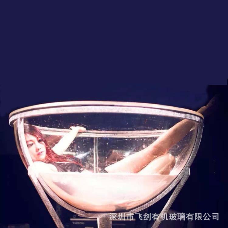 飞剑爆款1.2米直径高脚杯跳舞池酒吧娱乐表演道具水晶