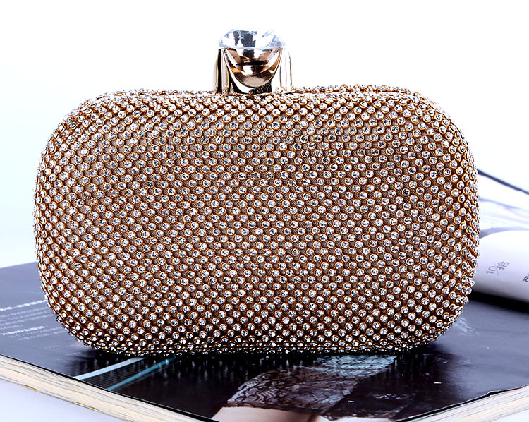 New Banquet Evening Bag Handmade Diamond Clutch Wholesale display picture 10