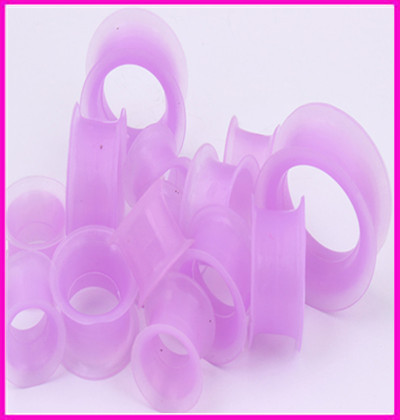 Silicone Ear Expander 4~25mm Purple Ear Stretching Plug Jewelry detail image 8