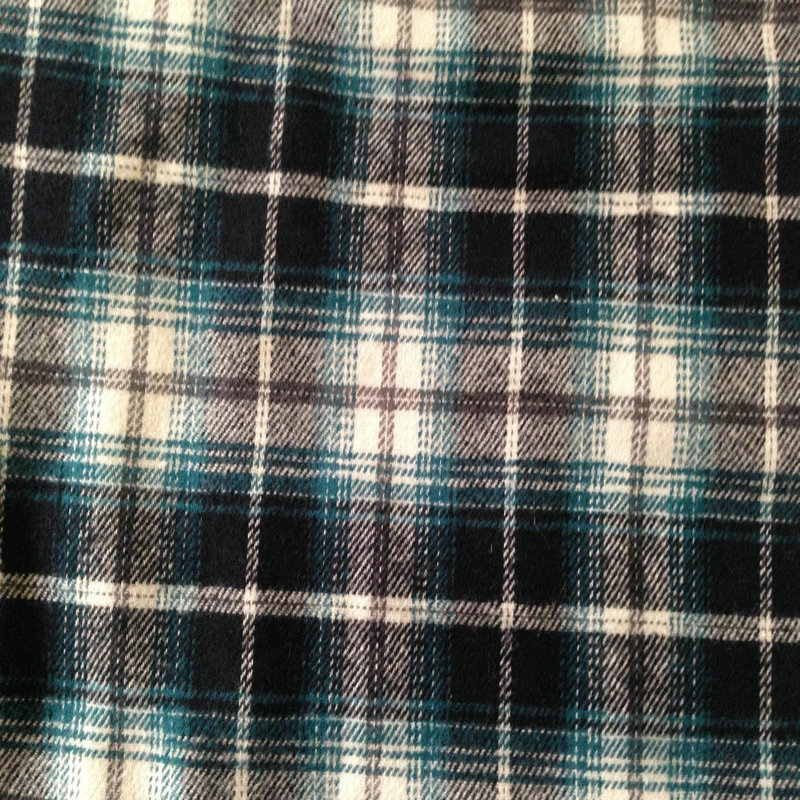 批发供应 法兰绒色织格布 色织斜纹绒布 休闲衬衫布