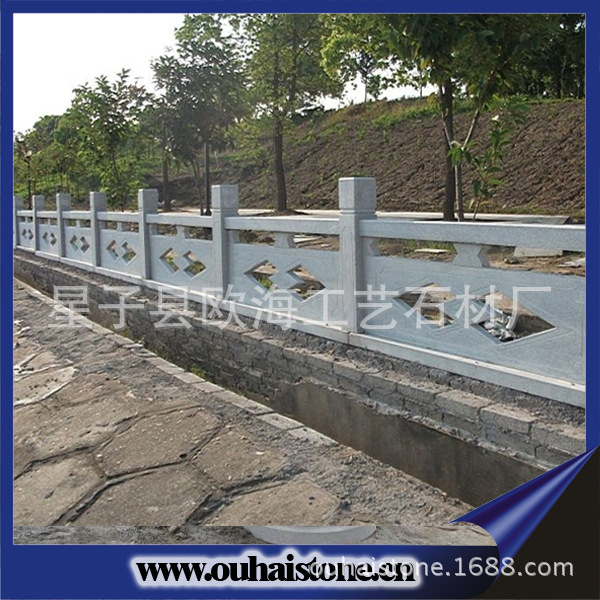 水利工程环城护河石雕栏杆，打造美丽城市风景线