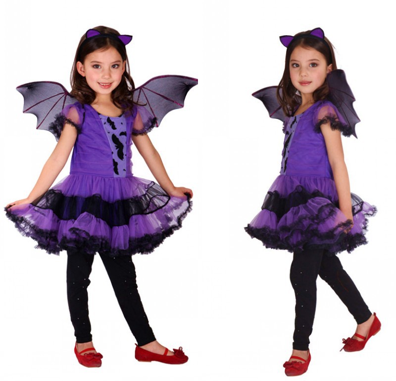 Halloween cosplay costume children's mask ball performance costume girl princess dress performance costume G-0117