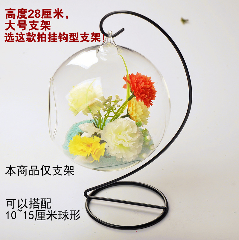 Creativo de estilo Europeo colgando florero de cristal transparente decoración maceta hidropónica suculenta botella de Musgo micro paisaje Americano simulación