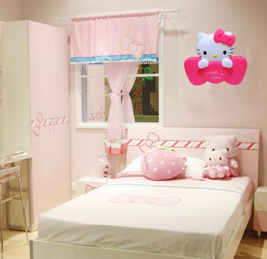厂家直销 新款Hellokitty蝴蝶结壁灯 卧室挂灯 墙头灯 床头夜灯,款式随机5