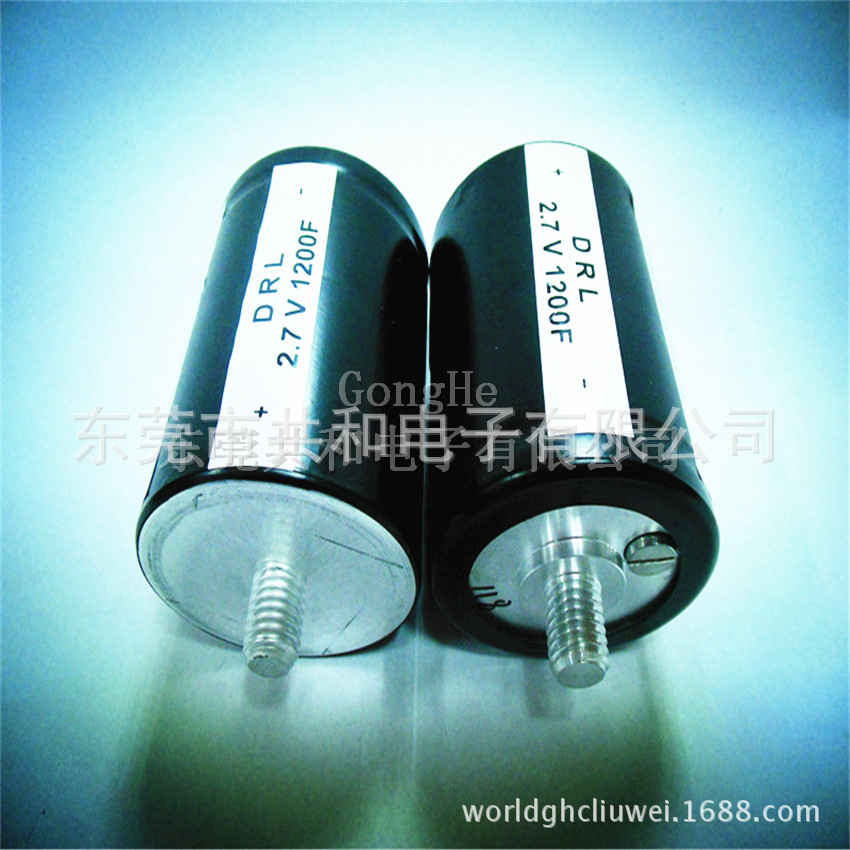 厂家生产正品认证储能电容器2.7V1200F超级法拉电容 现货直销