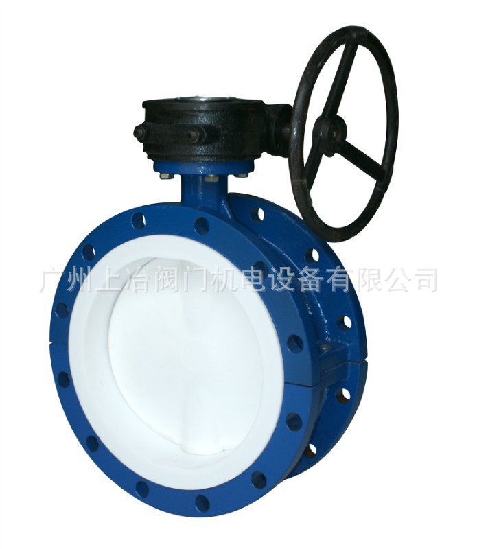 供应D341F4-16C25C全衬氟法兰蝶阀/防腐耐酸氯气对夹蝶阀