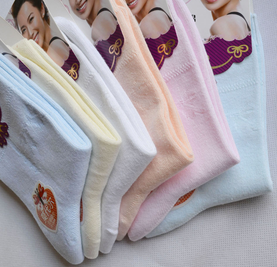 Women's socks new thickened warm autumn and winter, artificial boneless sutures, cotton socks manufacturers wholesale cotton socks
