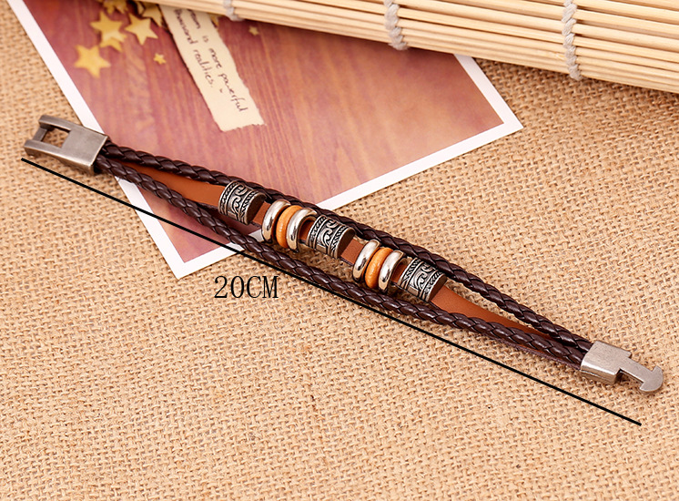 punk style cowhide bracelet